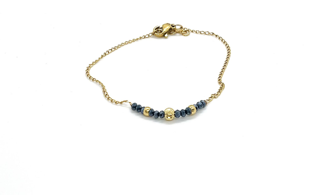 Bracelet fin Hématite 2mm