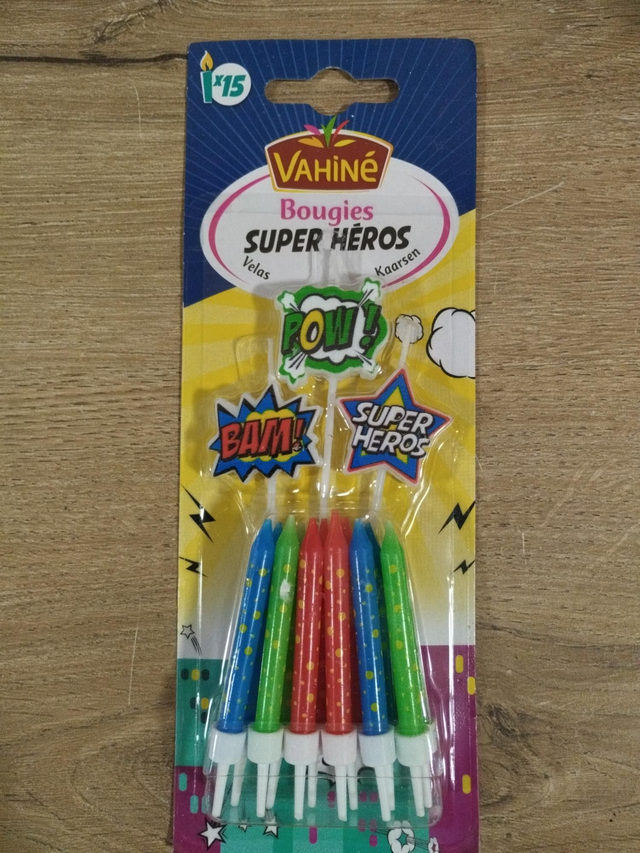 Bougie super héros 