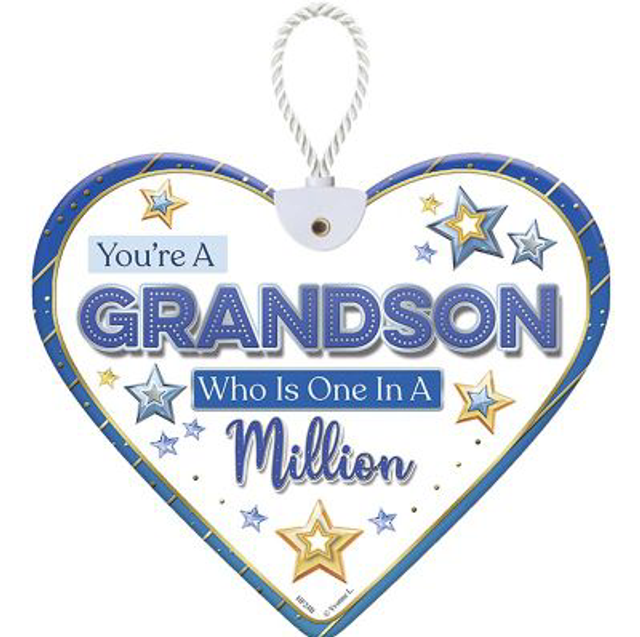 Heartfelt Grandson Ceramic Heart Only £4.99