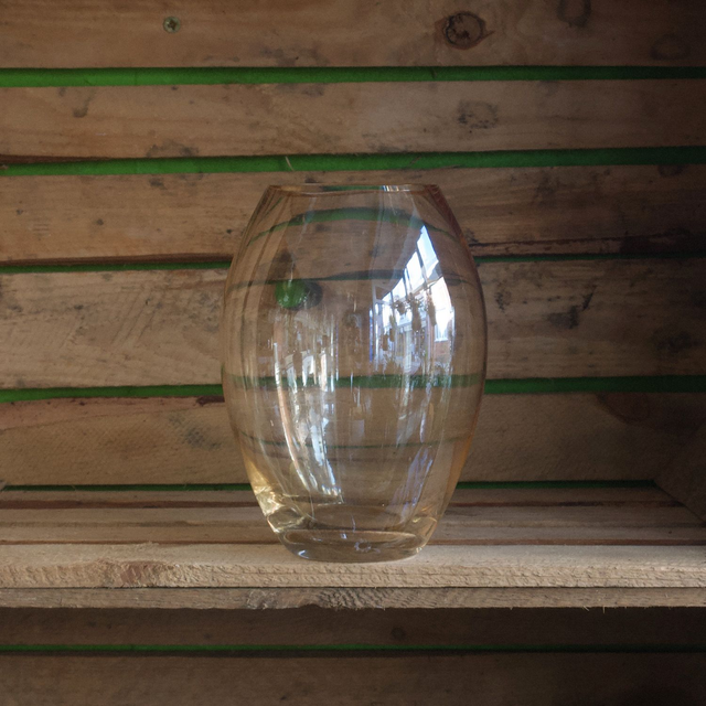 Gold Tinted Opalescent Vase