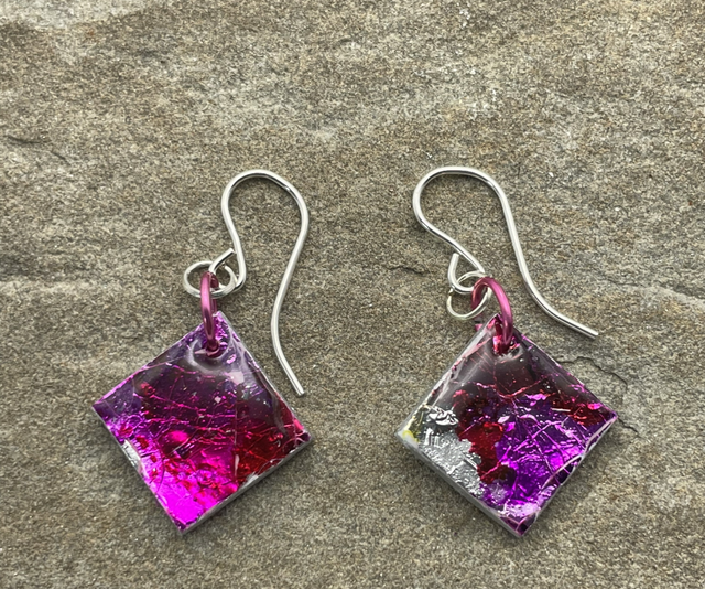 Metallic square dangles #1