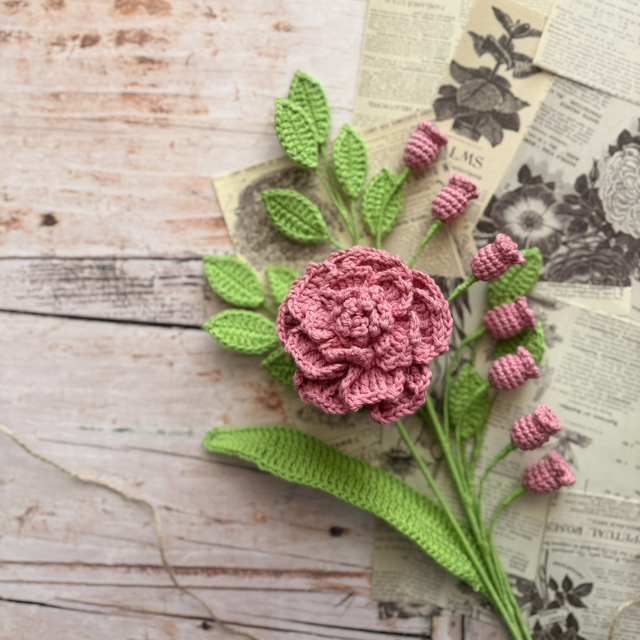 Bouquet personnalisable pivoine et muguet