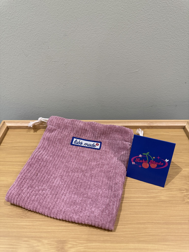 LABÖMADE DIY 16cm Drawstring Pouch - Pink