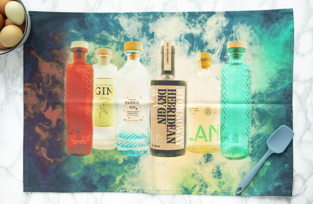 Outer Hebrides Gin Tea Towel