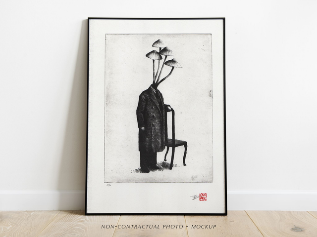 Fine art etching / Not Framed / The MushroomHead