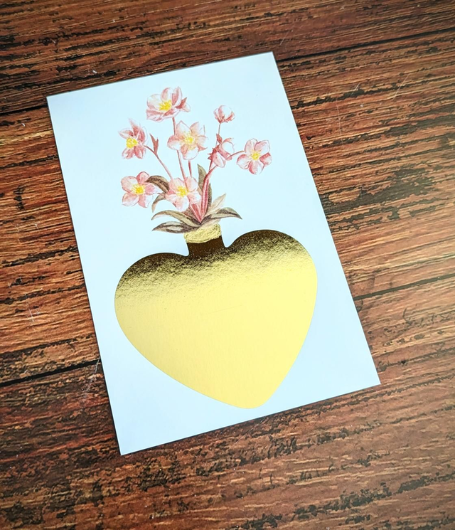 Carte ex-voto hellébores 