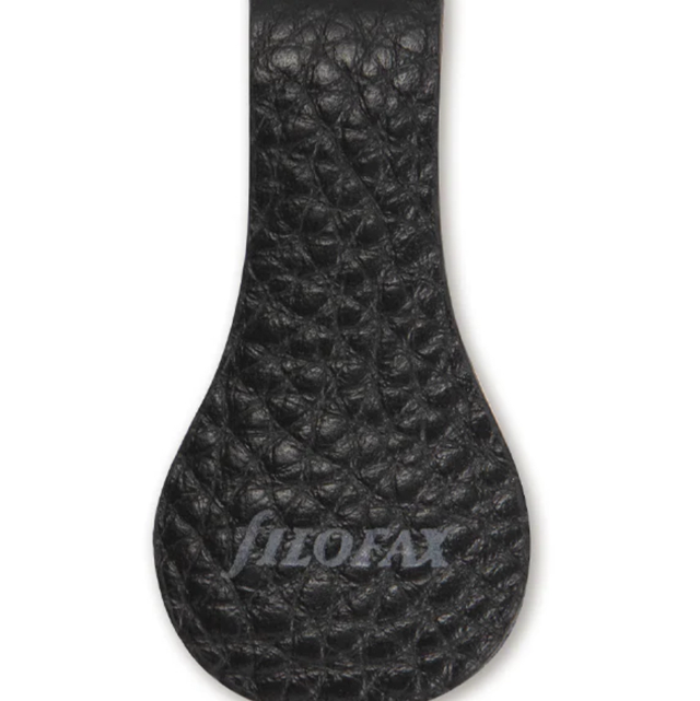 Clip magnetica in pelle Nero &amp; Grigio