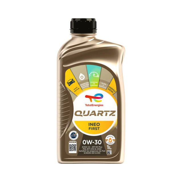 132031 - 0W30 OLIO MOTORE TOTAL QUARTS INEO FIRST