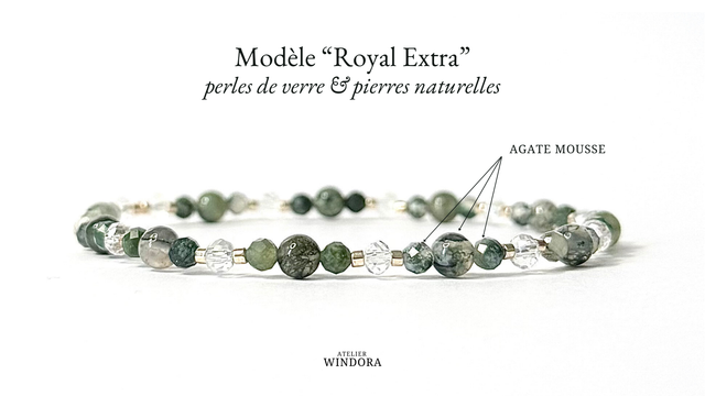 Bracelet | Agate Mousse - Collection | Lot de 2