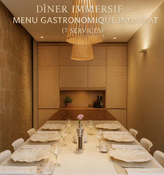 Bon Cadeau 🎁 Dîner Immersif Gastronomique INOVEAT