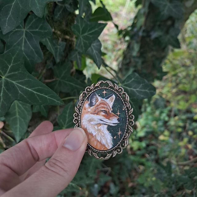 Broche Renard Ambredor