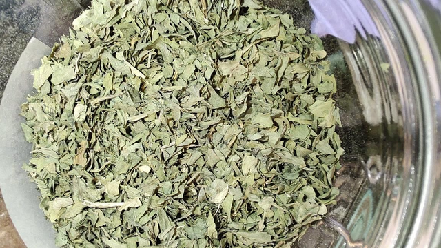 Selderijblad gesneden 