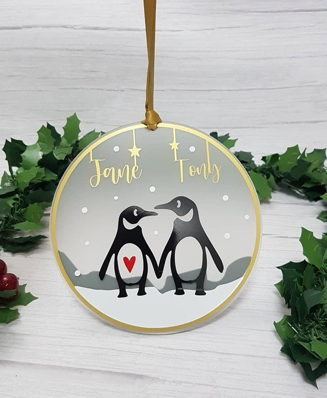 Penguin Couple/Family Hanging Decoration