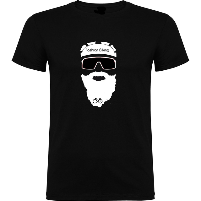 t-shirt barbu à vélo