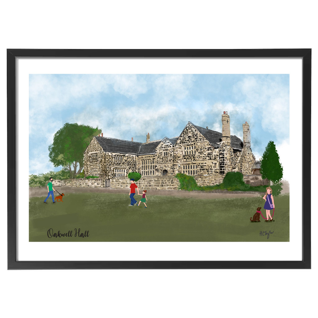 Oakwell Hall A4 print - unframed