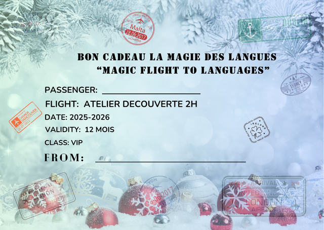 1. Bon cadeau de Noël 