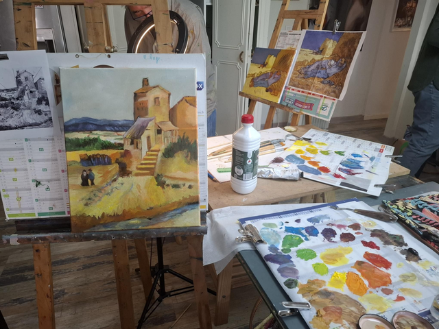 Peinture  et Dessin lundi après-midi 13h30/16h30