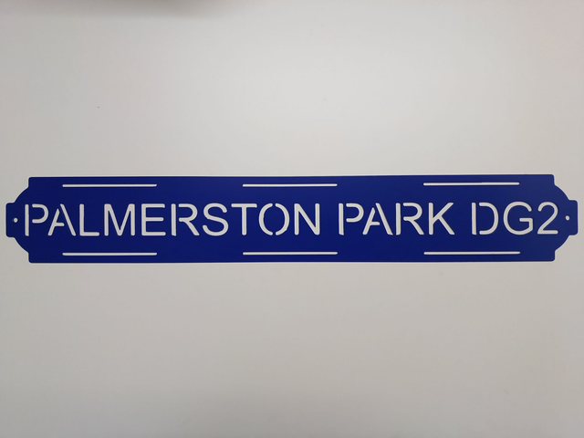 Palmerston Park DG2 Sign