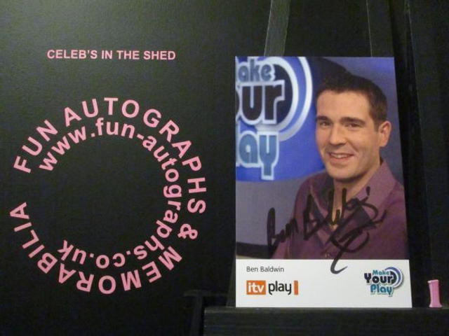 Ben Baldwin Authentic Autographed Make Your Play 6x4 Cast Card (1)