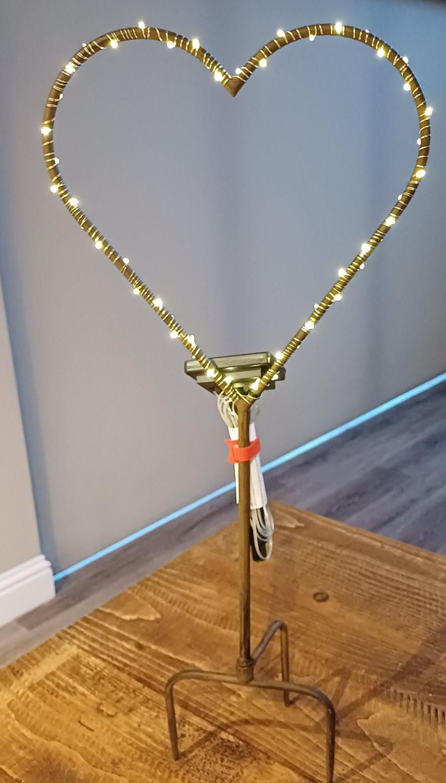 Garden Heart Stake With Solar Lights