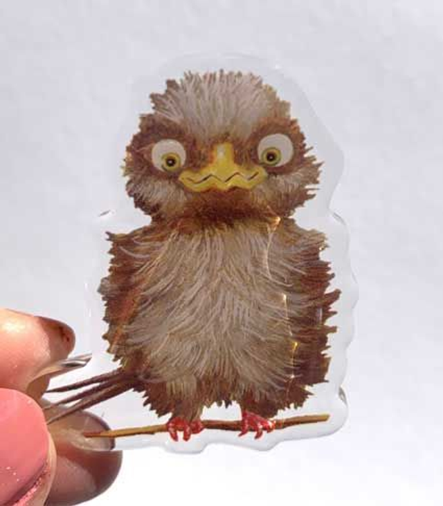 Acrylmagnet "Kleiner Spatz" / Acrylic Magnet "Little Sparrow"