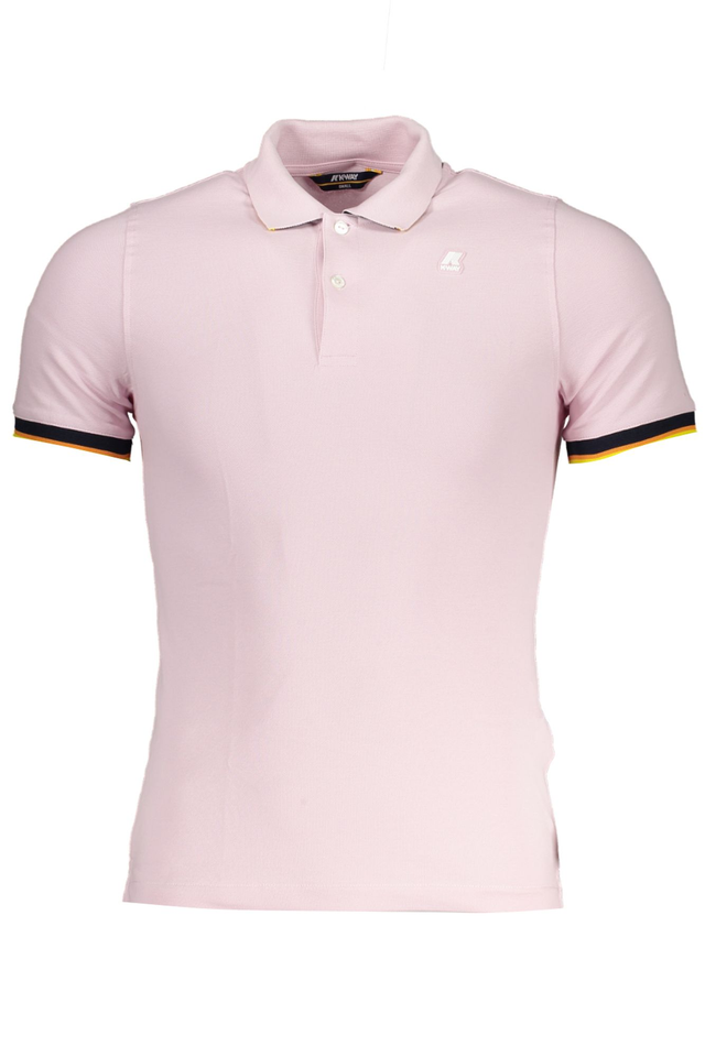 K-WAY POLO MANICHE CORTE UOMO ROSA