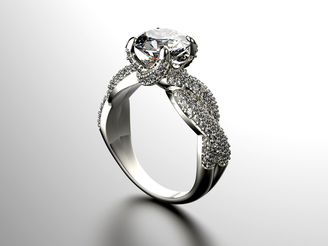 Gold Ring with Diamond