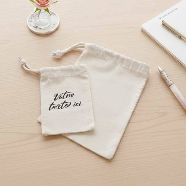 Pochon personnalisé avec votre texte