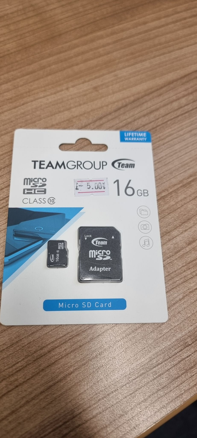 Team Group 16GB Class 10 Micro SD (SDHC) with Free Card Adapter