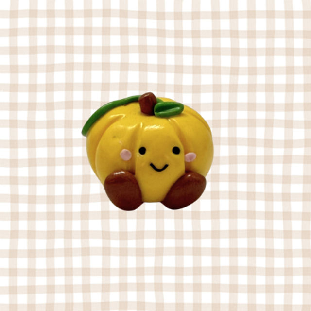Yellow Pumpkin Figure