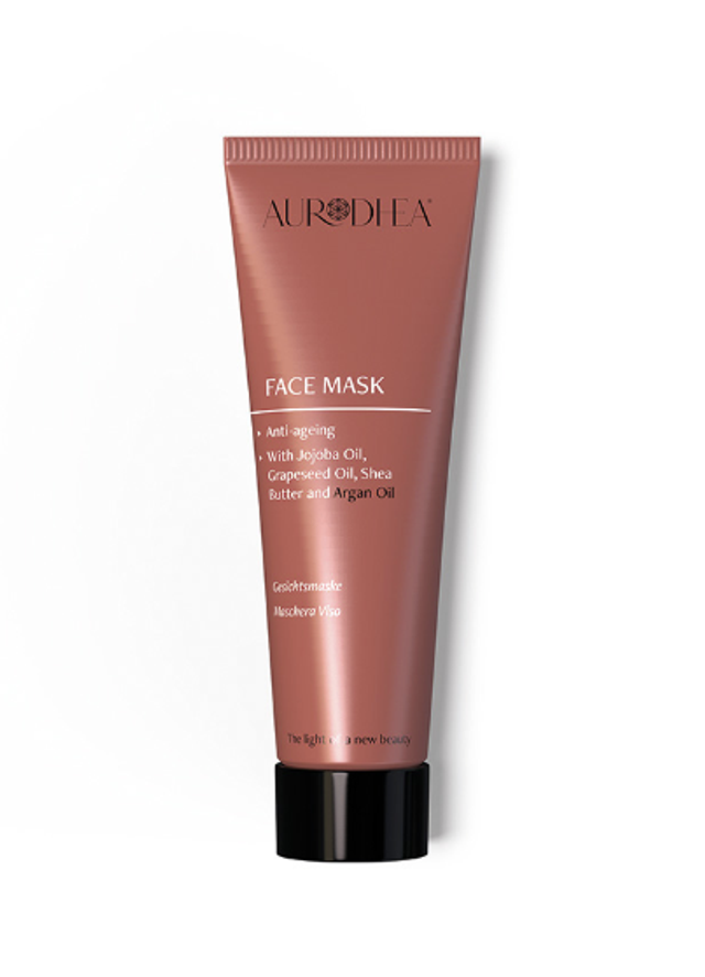 Masque Visage Anti-Âge à l’Huile d’Argan - 50 ml Enrichi en Huile de Jojoba, Huile de Pépins de Raisin et Beurre de Karité