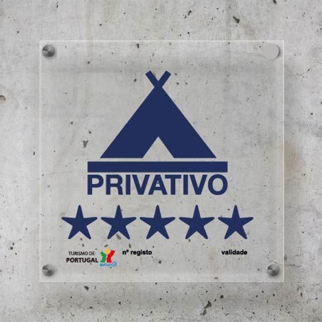 Placa Parque de Campismo e de Caravanismo Privativo