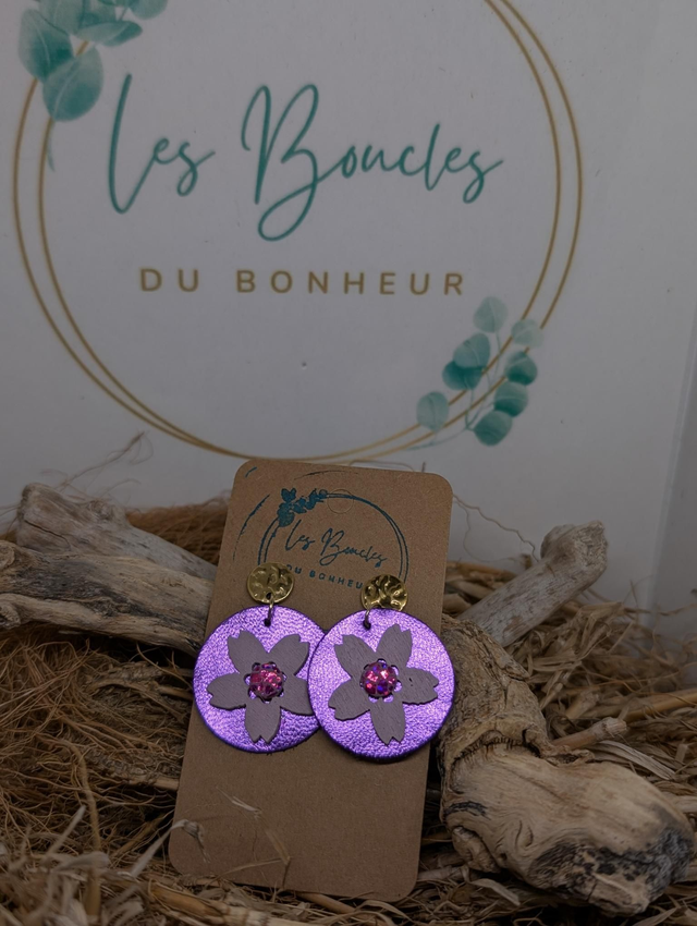 Moon fleur violet mf003