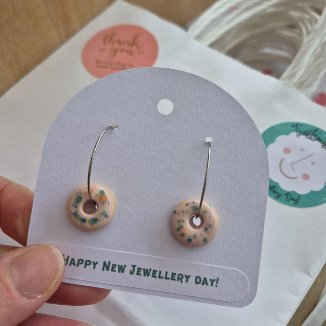 Mini Doughnut Hoop Earrings