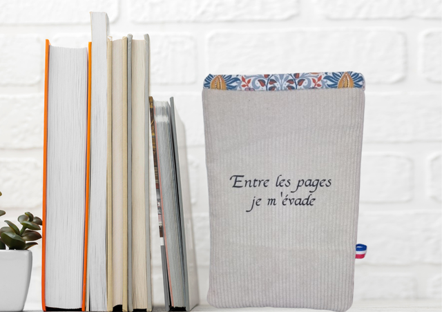 Pochette livre Beige