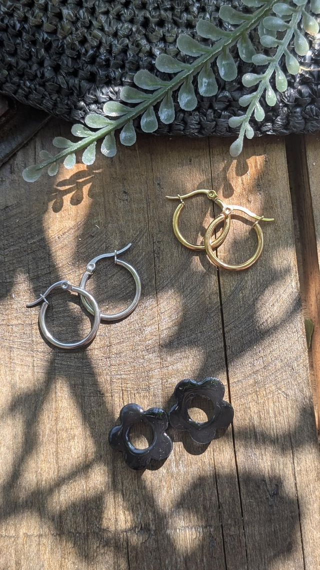 Boucles d&#039;oreilles fleurs