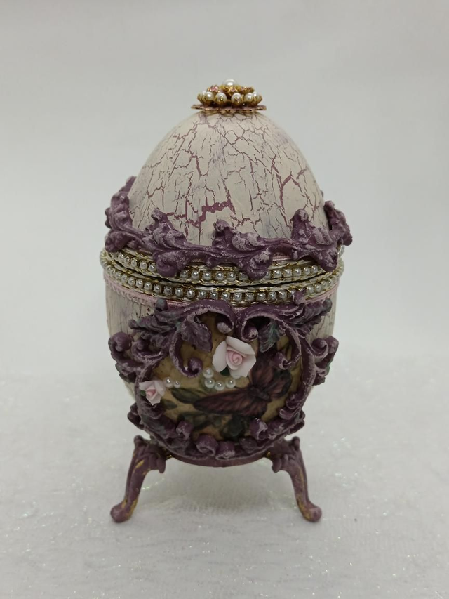 Purple butterfly jewellery box 