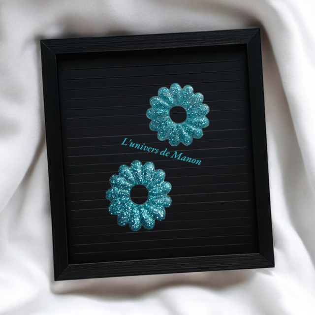 2 Pampilles mat   (créoles interchangeables) 