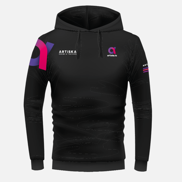 Sweat à capuche gris anthracite