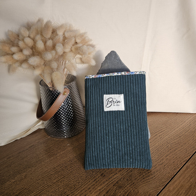 Housse de livre verte sapin format Poche