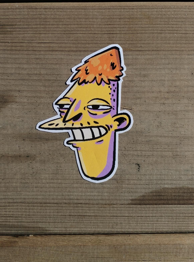 Pegatina Simpson "Cletus Spuckler"