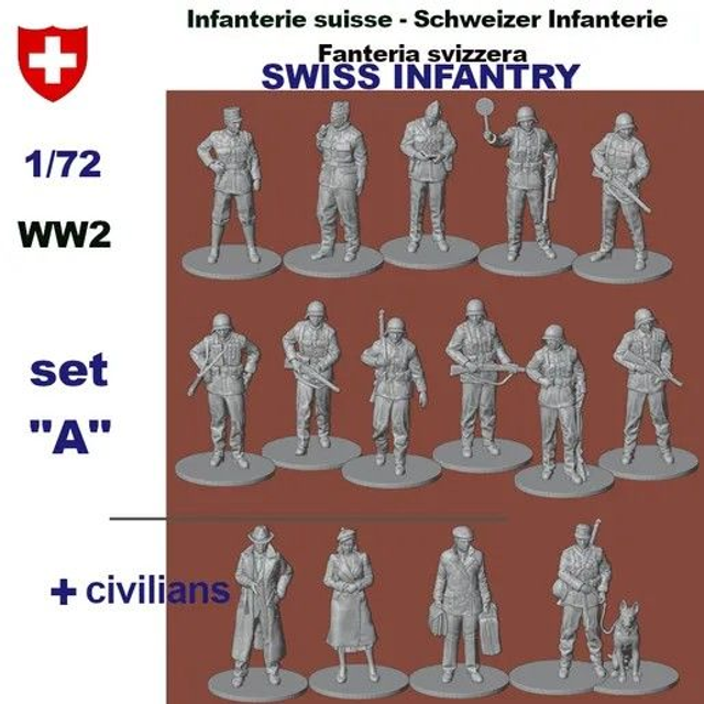 Rezpla - 1/72 Swiss Infantry Set A