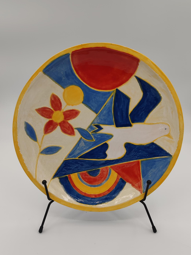 Assiette "L'Albatros et le Soleil"