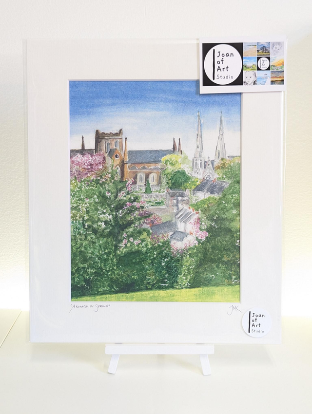 Armagh in spring - Art Print by Joan McKeever