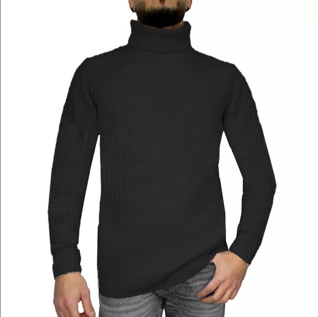 Hype Pullover Mod fit regular collo alto BLK