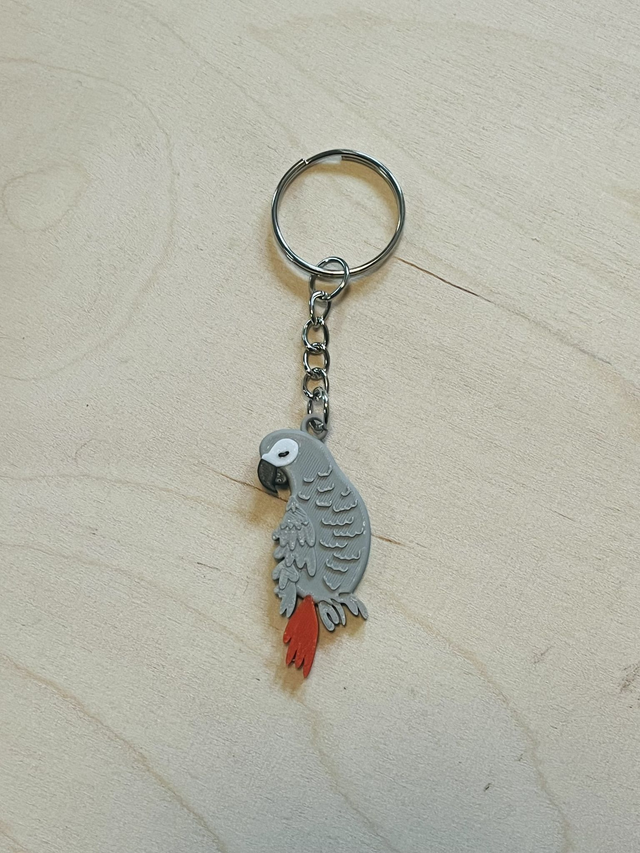 Sleutelhanger Grijze Roodstaart