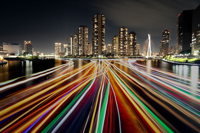 Eitai Bridge Light Trails
