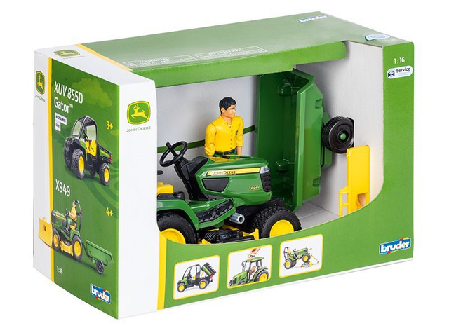 John Deere Rasentraktor + Gärtner
