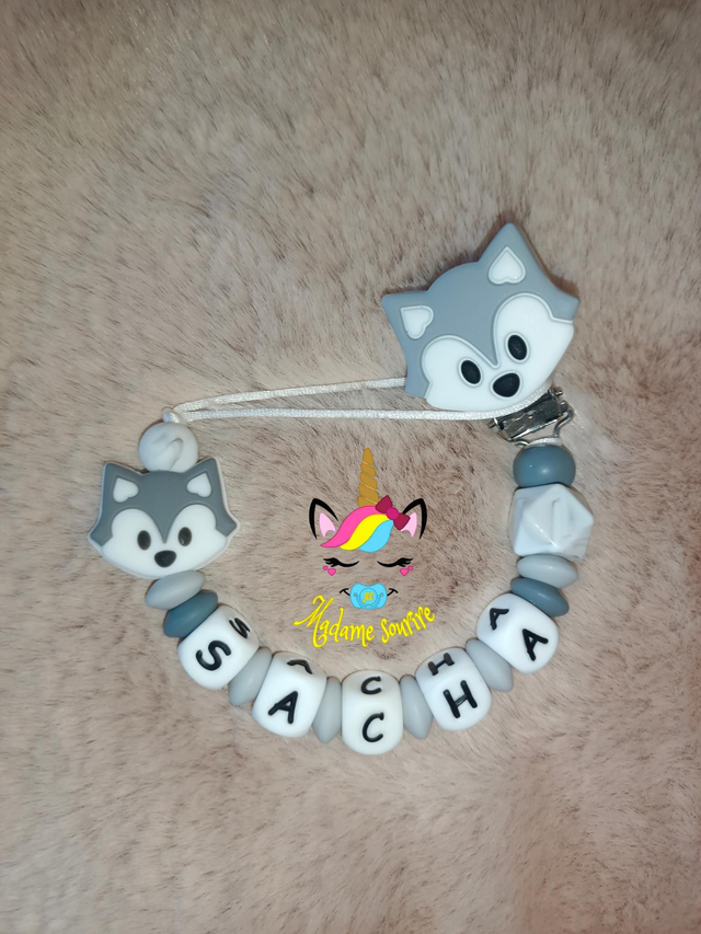 Attache Tétine Loup