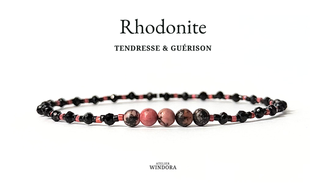 Bracelet | Rhodonite - Éléments V1